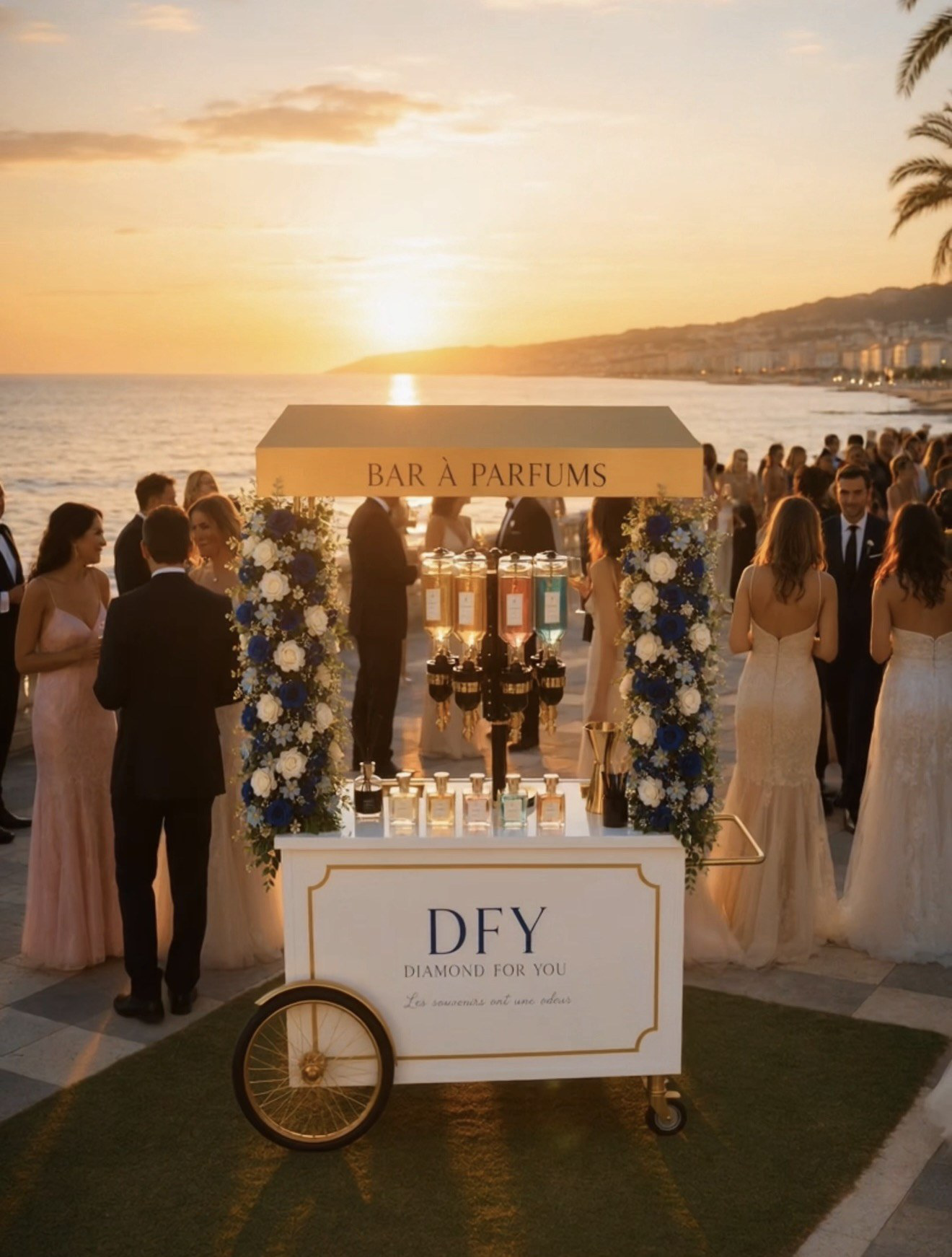 Mariage sur la Promenade des Anglais, Nice
